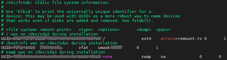 fstab