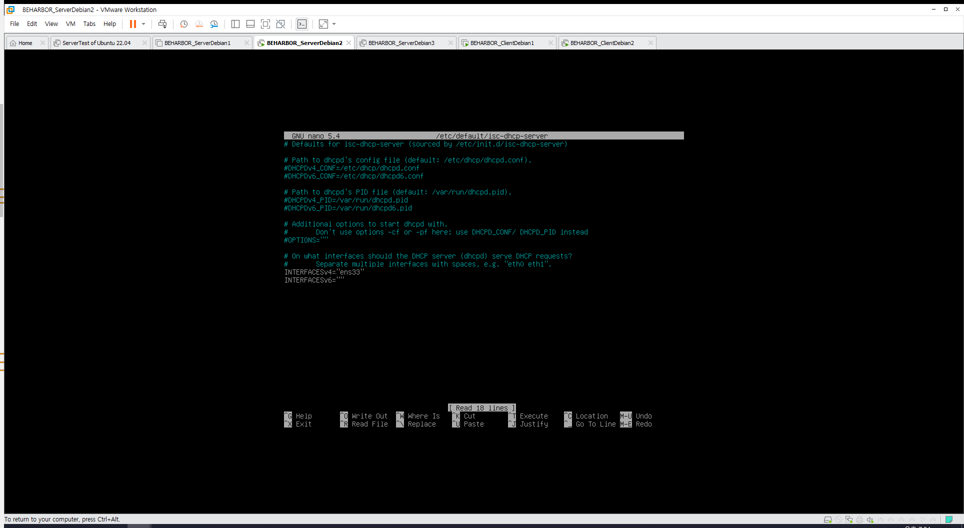 DHCP Interface